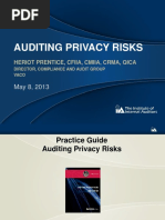 Auditing Privacy Risks: Heriot Prentice, Cfiia, Cmiia, Crma, Qica