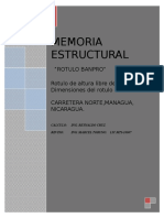 Memoria Estructural Rotulo Banpro