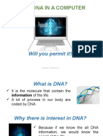 Your Dna in A Computer: Will You Permit It?