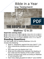 Bible in A Year 34 NT Matthew 12 To 20