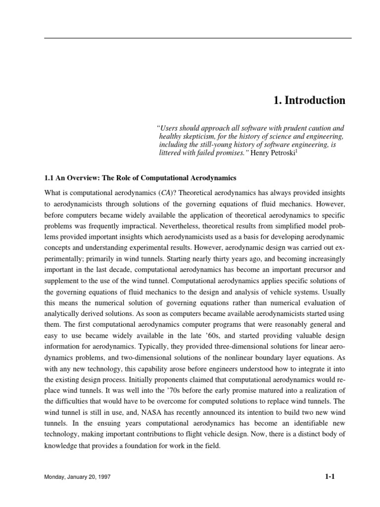 Applied Computational Aerodynamics