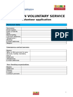 Application Form EVS in Poland 2017