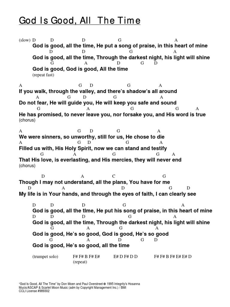 God_Is_Good_All_The_Time_In_D_chords_.pdf Abrahamic Religions Jesus