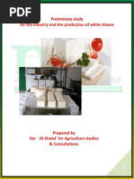 Preliminary Study for the Industry and the Production of White Cheese