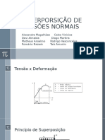 Superporsição de Tensões Normais