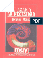 MONOD, J., El Azar y La Necesidad, Colección Muy Interesante, Orbis, 1985