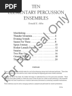 10 Percussion Ensembles