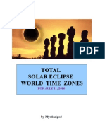 Total Solar Eclipse 2010 World Time Zones