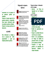 Triptico Manejo de Productos Quimicas PDF