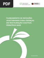 Planeamento de Refeições Vegetarianas Para Crianças Em Restauração Coletiva Principios Base