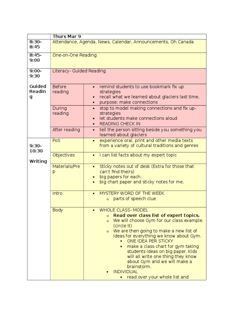 Thurs Mar 9 - La | PDF | Reading (Process) | Educational Psychology