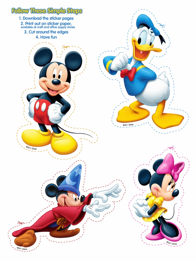 Mickey Friends Stickers | PDF