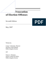 Federal Prosecution of Election Offenses: Seventh Edition