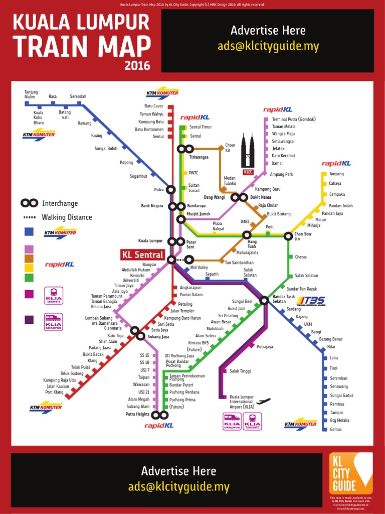 Kuala Lumpur Train Map 2016 PDF | PDF