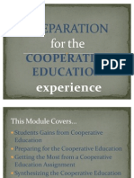 Preparation For Cooperative Education