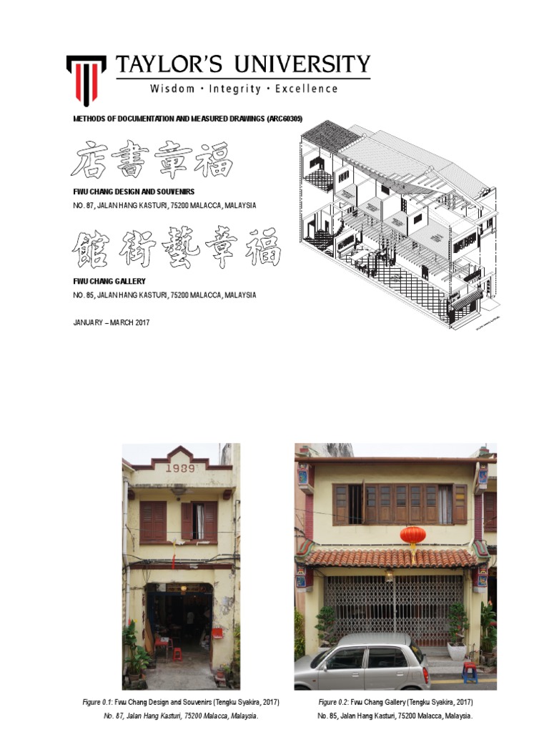 Report Measured Drawing Malaysia Singapore