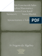 Origem Da Algebra