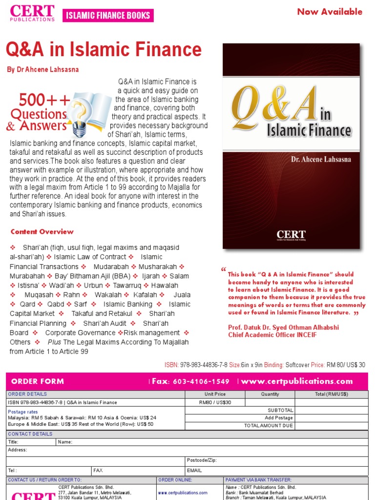 Q&A Guide to Islamic Finance | PDF | Islamic Banking And Finance | Sharia