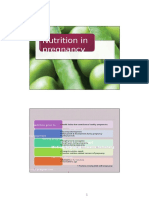 Nutrition in Pregnancy: Outlines