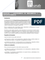 UNIDAD - 4 Recepción y Almacenamiento de Medicamentos y Dispositivos Médicos