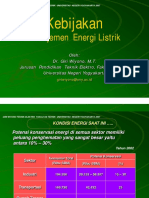 B Kebijakan Manajemen Energi Listrik