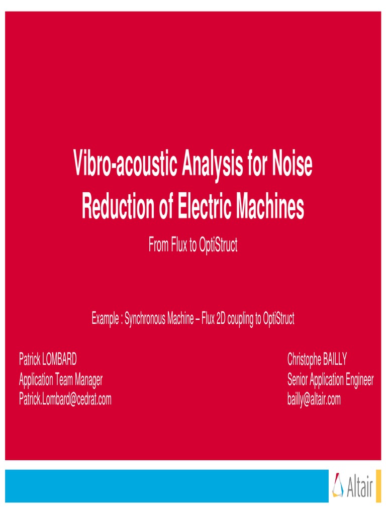 Vibro Acoustic Analysis With Flux and Opti Struct FINAL | PDF | Normal ...