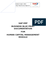 Sap Erp Business Blue Print Documentation FOR Human Capital Management
