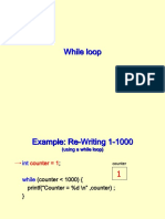 The While Loop