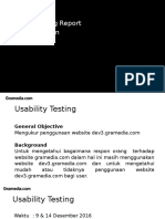 Usability Testing Report New Web Design