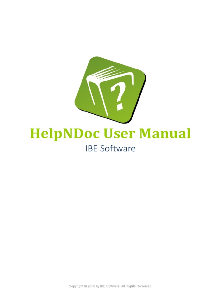 HelpNDoc User Manual PDF | PDF | Hyperlink | Microsoft Word
