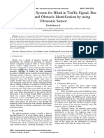 Voice Guidance System For Blind in Traffic Signal, Bus Monitoring and Obstacle Identification by Using Ultrasonic Sensor