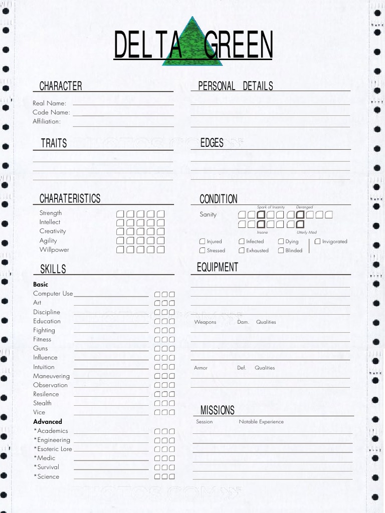 RPG Character Sheet Guide | PDF