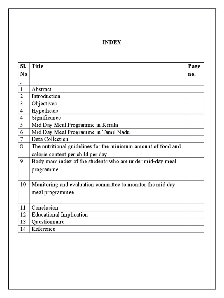 Mid Day Meal Program Analysis in India | PDF