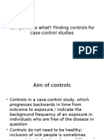 Finding the Right Control Group for Case-Control Studies