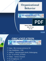 Organizational Behavior Document Sky Overseas Services