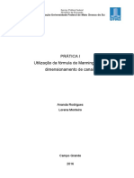 Utilização Da Fórmula de Manning para Dimensionamento de Canais