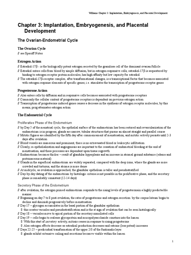 Implantation and Placental Development | PDF | Implantation (Human ...