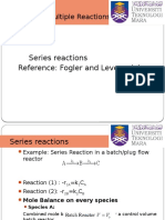 Series Reactions Reference: Fogler and Levenspiel: Topic 6 Design For Multiple Reactions