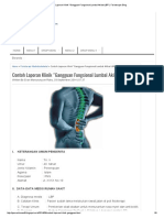 Contoh Laporan Klinik - Gangguan Fungsional Lumbal Akibat LBP - Fisioterapis Blog