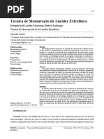 Técnica de Mensuração Da Lucidez Extrafísica