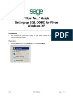 Sage X3 - User Guide - HTG-Setting Up SQL ODBC For F9 PDF