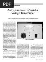 Arduino-Based Variable Voltage Transformer