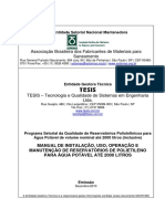 Manual de Instalação de Reservatórios de Polietileno para Água Potável