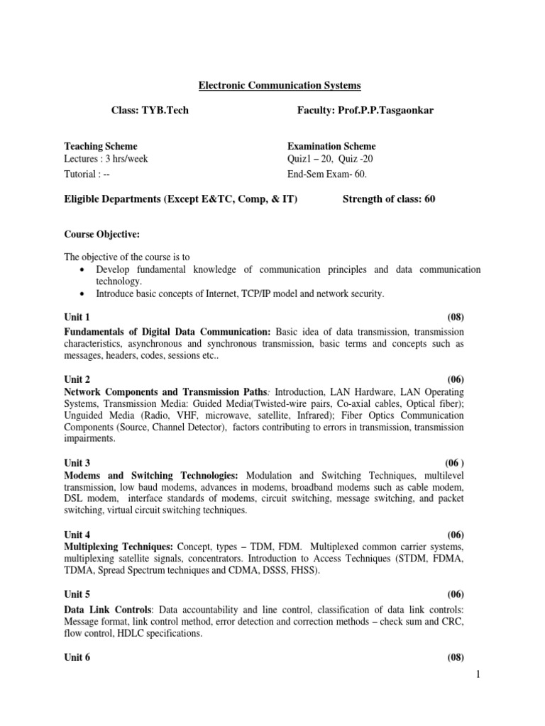 Electronic Communication Systems | PDF | Science & Mathematics ...
