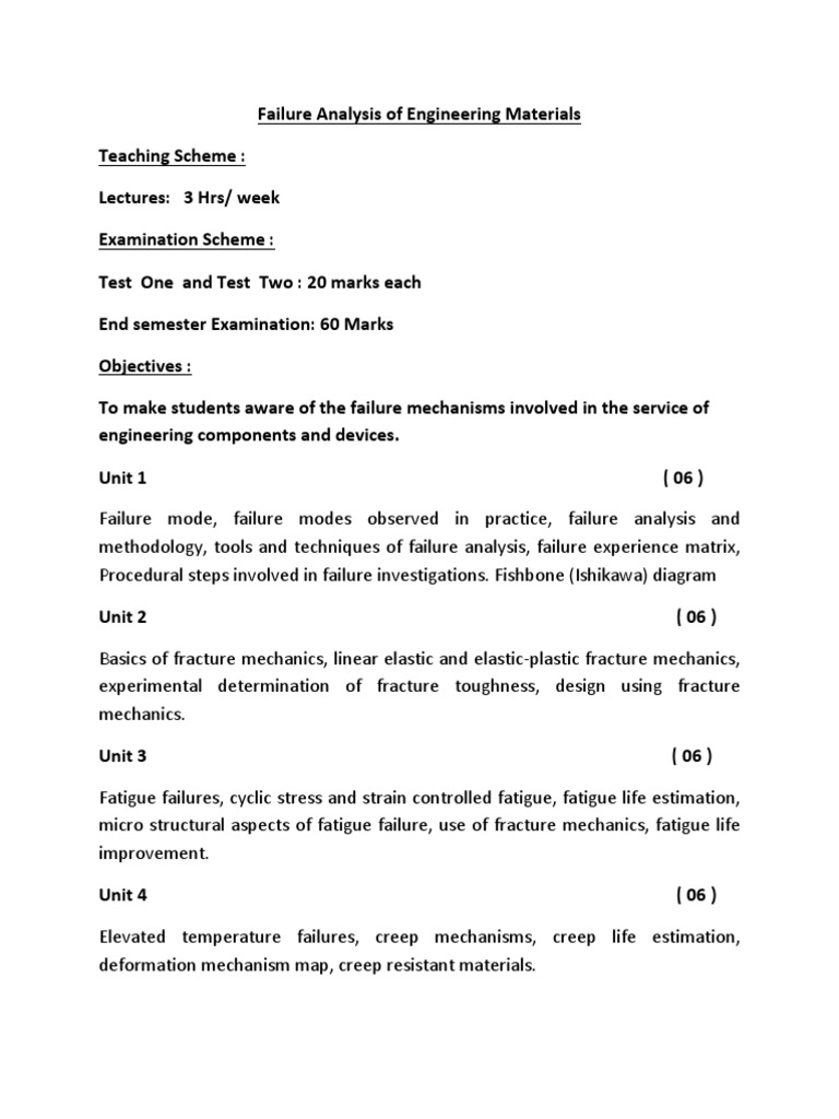 Engineering Materials Failure Analysis | PDF