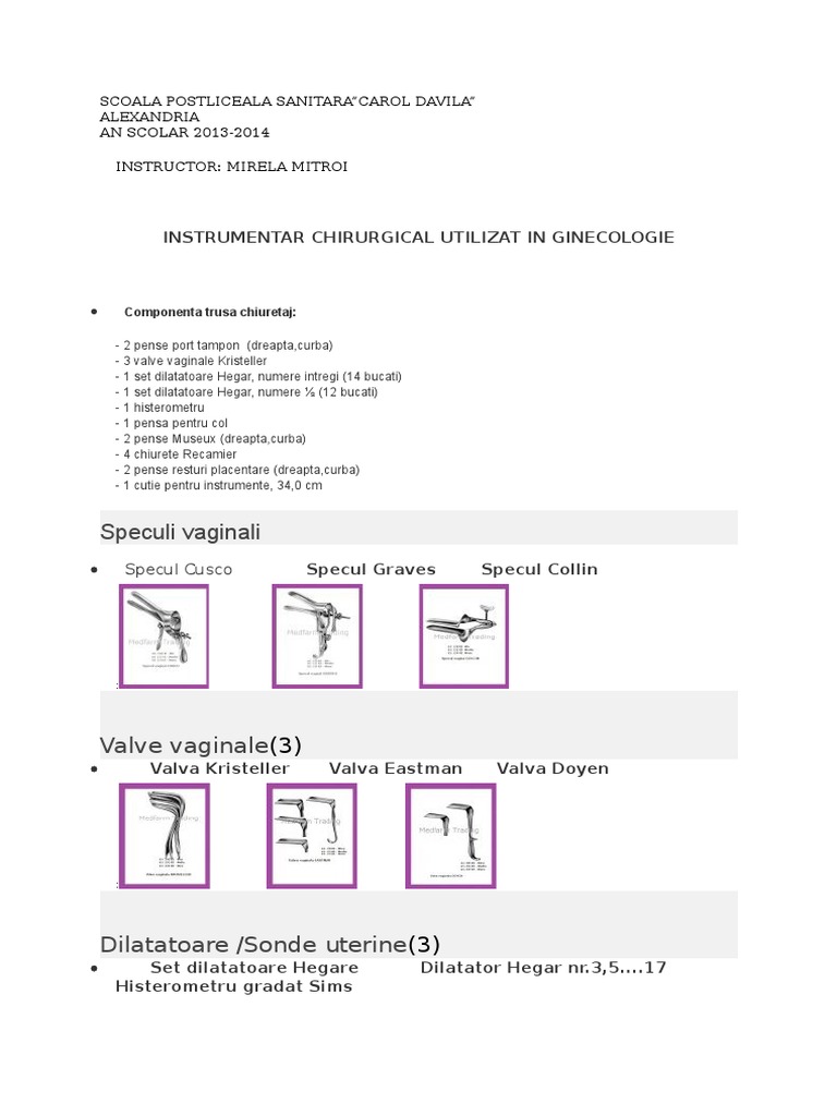 Instrumentar Ginecol. | PDF