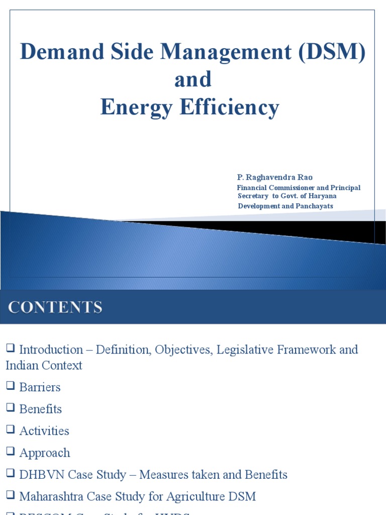 Demand Side Management in India | PDF | Compact Fluorescent Lamp ...