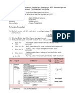 Contoh Instrumen Penilaian Dokumen RPP Pembelajaran Tematik Terpadu Dengan Pendekatan Seintefik