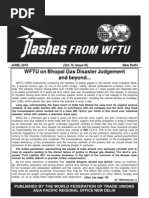 WFTU On Bhopal Gas Disaster Judgement and Beyond... : JUNE, 2010 (Vol. IV, Issue-VI) New Delhi
