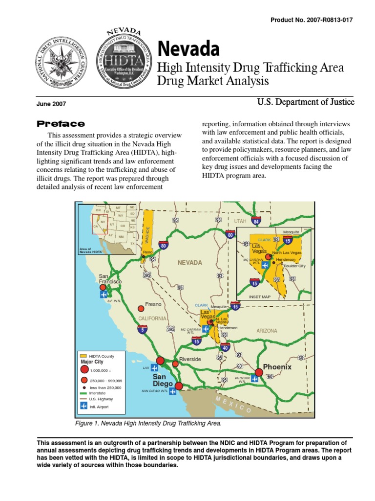 Nevada HIDTA Drug Market Analysis 2007 | PDF | Illegal Drug Trade | Nevada